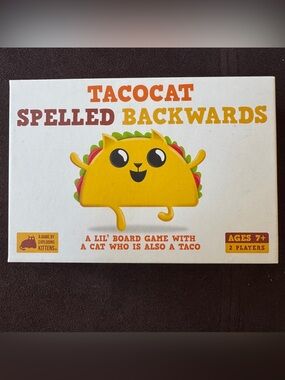 Tacocat Spelled Backwards - A Lil’ Board Game with a Cat who is Also a Taco